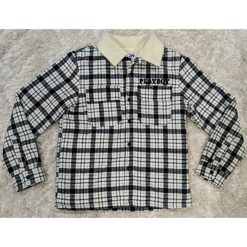 PacSun x Playboy Women’s Sherpa Plaid  Jacket M